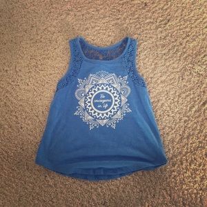 Girls blue tank top Justice